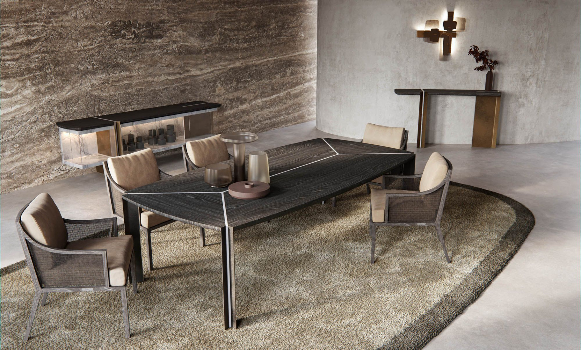 Foil Konsol'un Foil masa ile birlikte görünümü